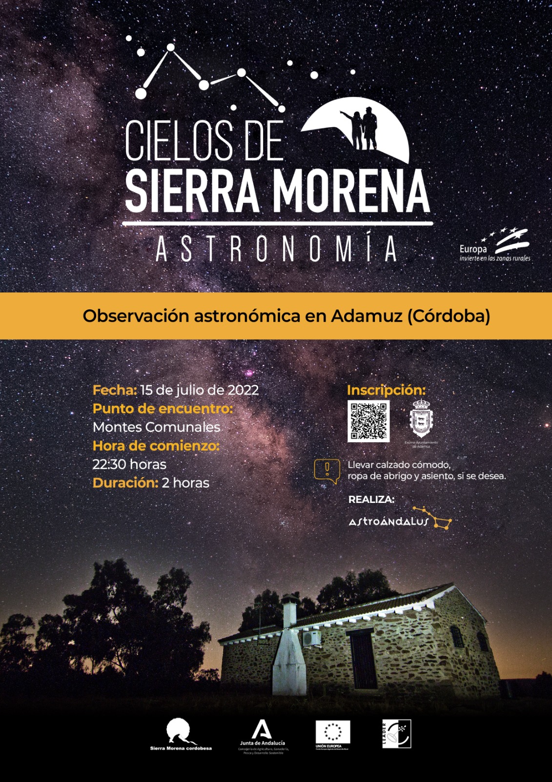 Observación astronómica en Adamuz (Córdoba)
